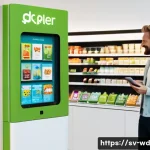 Home 19 고객 충성도 프로그램의 시행착오 경험담 - A modern retail store interior in Sweden, showcasing a diverse group of customers segmented by age a...