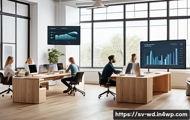 정기 구독 모델과 고객 충성도 프로그램의 연관성 - A modern Scandinavian-style office setting showing a diverse group of professionals analyzing custom...