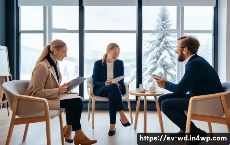 충성도 프로그램에 대한 고객의 기대 조사 방법 - A professional setting showing a diverse group of Swedish customers participating in in-depth interv...