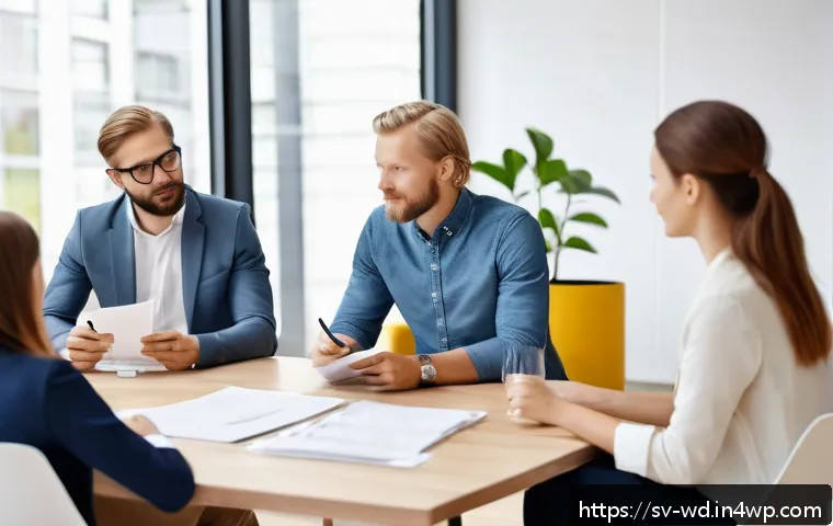 고객 피드백을 반영한 충성도 프로그램 개선 - A professional Scandinavian business setting showing a diverse group of people engaged in a deep cus...